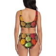 thumbnail image 3 of Daiia Spices And Herbs Women's Bikini Set Two Piece Swimsuit High Waisted Bikini Adjustable Straps Bikini Perfect for Beach, Pool, and Summer Vacation-Small, 3 of 9