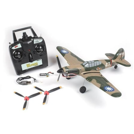 Rage RC A1305 Curtiss P-40 Warhawk Micro RTF Airplane with PASS (Pilot Assist Stability Software) System