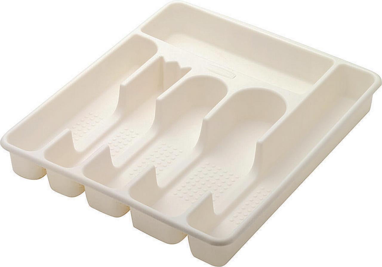 Rubbermaid Bisque Cutlery Tray, Large