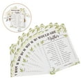 thumbnail image 2 of Phlegsive 10pcs Eucalyptus Bridal Shower Game Set - Would She Rather Cards, 2 of 6