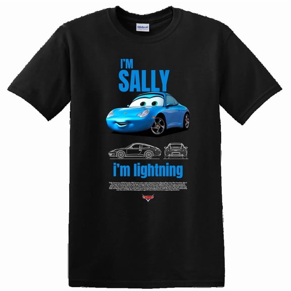 Sally Car Character T Shirt I'm Lightning Bolts Funny Graphic Tee for Kids