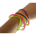 thumbnail image 5 of 144 Jelly Bracelets - Bright Smooth Bracelets - Sensory Fidget Toy - Jewelry 80's 90's, 5 of 7