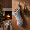 thumbnail image 5 of Cat Christmas Stocking Gift Bag, Knit Christmas Stocking for Pets Christmas Decorations, Fish Shape Hanging Christmas Stocking for Pets Xmas Holiday Party Decorations, 5 of 5