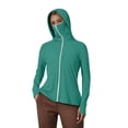 thumbnail image 3 of XINPING Women's UPF 50+ Sun Protective Hooded Jacket Ice Silk Jacket Breathable Long Sleeve Shirt for Summer Outdoor Activities, 3 of 9