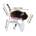 thumbnail image 2 of Pirate Hat for Dogs and Cats, Funny Caribbean Style Pet Hat for Halloween Party and Cosplay, 2 of 6