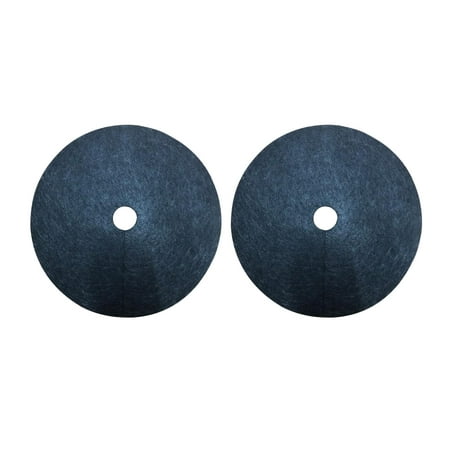 Hapeisy Weed Cover Landscape Fabric Mulch Ring Durable 2 Pack Tough And Durable. 24 Inch Degradable Black Tree Protector