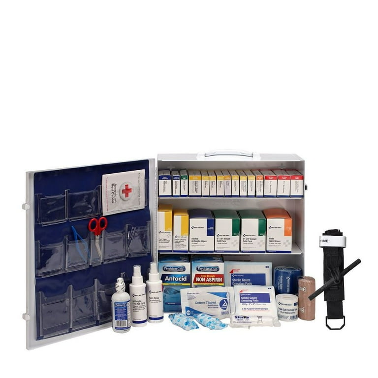 First Aid Only 3-shelf 100-person First Aid Kit - 1092 x Piece(s) For 100 x Individual(s) - 16.5 First Aid Only 3-shelf 100-person First Aid Kit - 1092 x Piece(s) For 100 x Individual(s) - 16.5