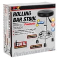 thumbnail image 5 of Performance Tool W85027 19 in. to 24 in. Pneumatic Adjustable Rolling Bar Stool, 250 Lbs. Capacity, Black, 5 of 12