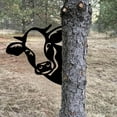 thumbnail image 4 of Flipping Off Metal Sign Peeping Animal Wall Art Ornament Funny Ornament Outdoor Garden Fence Yard Patio Decoration, 4 of 5