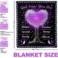 thumbnail image 5 of Yibo Goddaughter Gifts from Godmother Blanket Flannel Soft and Comfortable Anti-static Bed Sofa Blanket, 5 of 7
