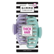 Gimme Classic Claw Clip, Purple Turquoise, 2 Ct