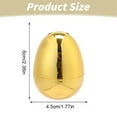 thumbnail image 3 of Clearance! Golden Easter Eggs -With 16 Bunnies Metallic Gold Hinged Eggs for Filling Treats, Basket Stuffers, Surprise Eggs, Easter Egg Hunt, Easter Theme Party Favors, Easter Egg Hunt Games 6x4.5cm, 3 of 7