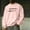009Pink, variant on Generic Men's Hoodless Sweatshirt Novelty Funny Letter Printed Pullover Long Sleeve Warmth Fashion Baggy Sweater Going Out