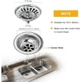 thumbnail image 3 of Kitchen Sink Strainer Plug Stainless Steel Thickened Kitchen Sink, Pore Size 78mm, 3 of 5