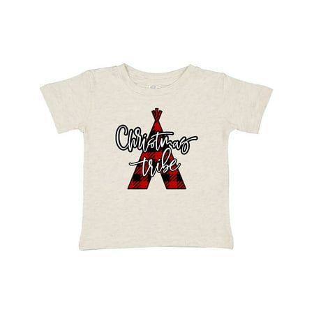 

Inktastic Christmas Tribe Buffalo Plaid Teepee Gift Baby Boy or Baby Girl T-Shirt