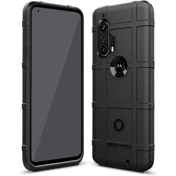 for Moto Edge Plus Case Moto Edge  Case Motorola Edge Plus Case Heavy Duty Shock Absorption Phone Cases Impact Resistant Protective Cover for Motorola Moto Edge Plus（New Black）