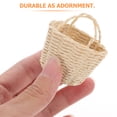 thumbnail image 2 of SHISUYAN 1pc Mini Basket Model Adornment Paper Basket Toy Delicate Micro Photo Prop, 2 of 6