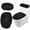 black, variant on Hengbo 2 PcsToilet Covers Elegant Toilet Lid Cover and Toilet Tank Lid Cover for Bathroom Modern Home Decor Black