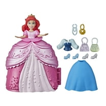 Disney Princess Secret Styles Fashion Surprise Ariel, Mini Doll Playset, 10 Pieces Included