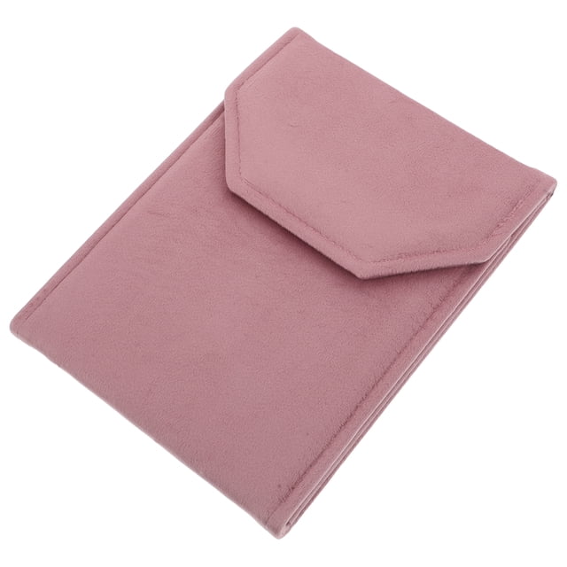 Estuche de viaje para collares, organizador de joyas, regalo de dama de honor, boda, Navidad, color rosa