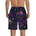 thumbnail image 3 of Disketp Men'S Swim Trunks Hawaiian Breathable Surf Beach Swimsuits Mesh Lining Beach Shorts With Pockets-Multi-Colored Spiders, 3 of 9