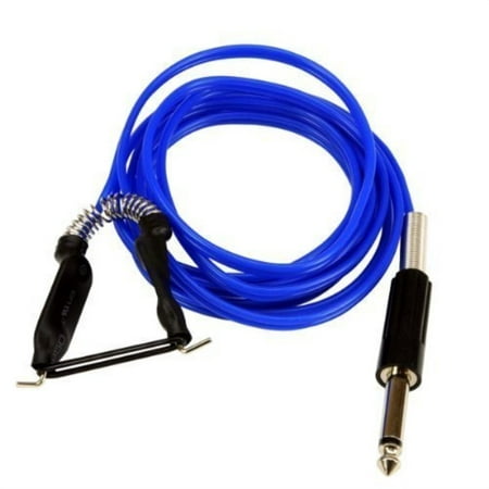 blue element premium silicone clip cord 6ft long works with mono plug tattoo power (Best Tattoo Clip Cord)