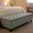 thumbnail image 7 of CQSXDA Functional  Storage Ottoman Bench 50.25 Inch with Safety Hinges for Living Dining Room and Hallway, Baby Blue-Polyester, 7 of 7