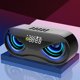 thumbnail image 2 of Altavoz Multifunción Bluetooth5.0 Con Reloj TF Negro Sunnimix Barra de sonido, 2 of 8
