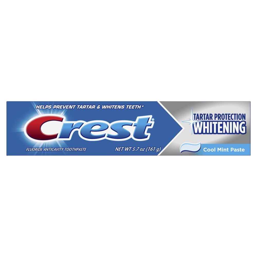 Crest Tartar Protection Toothpaste, Whitening Cool Mint, 5.7 oz ...