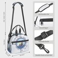 thumbnail image 2 of Fotbe Not All Who Wander Are Lost2 Bolsa de Almuerzo con Estampado, Lonchera Aislada, Contenedores de Comida Reutilizables Tipo Cooler a Prueba de Fugas, 2 of 7