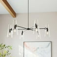 thumbnail image 3 of Modway Beacon 6-Light Chandelier in Clear Black, 3 of 9