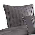thumbnail image 5 of Benjara BM225159 Polyester Comforter Set with Geometric Print, Gray - King Size - 10 Piece, 5 of 5