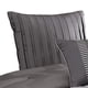 thumbnail image 5 of Juego de ropa de cama Benzara Queen de poliéster gris, 10 piezas, 5 of 5