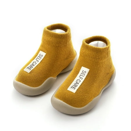 

Baby Boy Sock Shoes Non- Baby Grip Socks Walking Shoes Soft Sole Sneakers Cotton Toddler Shoes Toddler Girl Shoes for Boys