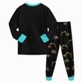 thumbnail image 6 of TOWED22 Toddler Baby Boy Fall Clothes Color Block Pockets Crew Neck Long Sleeve Sweatshirt Pants 2 Pcs Outfits Size:7-8 Y,Color:Black, 6 of 7
