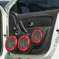 thumbnail image 2 of 2pcs 5" Car Audio Speaker Cover Mesh Subwoofer Horn Guard Circle Grille Protector Red, 2 of 7