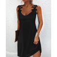 thumbnail image 2 of Women's Dress Lace Splicing Printed Floral Patterns Casual Sleeveless Fashion Embroidery Sling, 2 of 2