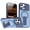 Darkblue, variant on Allytechgroup Magnetic Case for iPhone 14 Pro with 360° Hidden Kickstand, Military Grade Drop Protection Compatible with Magsafe, Orange