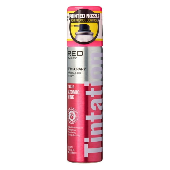 Kiss Tintation Temporary Color Spray Atomic Pink 2.82 Ounce (Pack of 3)