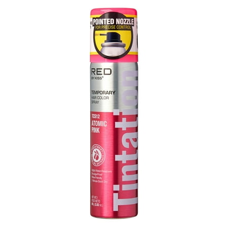 Kiss Tintation Temporary Color Spray Atomic Pink 2.82 Ounce (Pack of 3)
