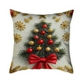 thumbnail image 6 of Tyidzon Christmas Pillow Covers 18 x 18 Inch Pillowcase, Christmas Tree Throw Pillow Covers Winter Farmhouse Holiday Decorations Cushion Covers for Couch Home Sofa, 6 of 6