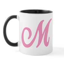 CafePress - M Initial Mug - 11 oz Ceramic Mug - Novelty Coffee Tea Cup