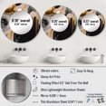 thumbnail image 4 of Designart "Mystic Gold & Noir Fusion I" Abstract Shapes Round Mirror Wall Décor Glam - Large Gold Round Mirror - Round Mirror 23" x 23" Inch, 4 of 5
