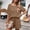 Brown, variant on Maqroz Womens 2 Piece Outfits Summer Button Down Short Sleeve Top and Shorts Set Cotton Linen Like Fashion Two Piece Outfit Summer Casual Lounge Pink S