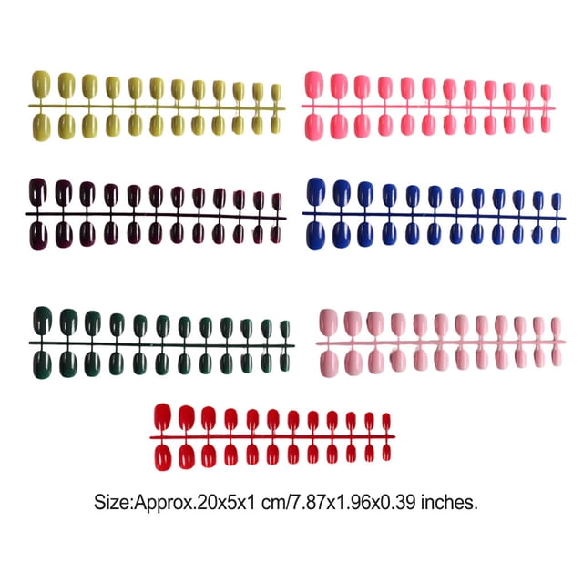 Faux Ongles Ensemble Brillant de Style Français Résistant aux Rayures Ongles Pressés Forte Viscosité Réglable Manucure Solide Autocollants Type 1