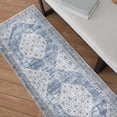 thumbnail image 2 of Home Decor Collection Washable Blue Persian Indoor Runner, 24"x72", 2 of 7
