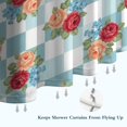 thumbnail image 6 of Pioneer Flower Floral Print Pattern Shower Curtain 36"x72", Bathroom Decorative Shower Curtain Set with 12 Hooks, Waterproof Washable, 6 of 6