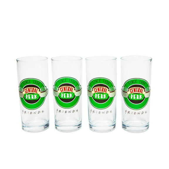 Silver Buffalo SVB-FRD53161-C Friends Central Perk 4 Piece 10oz Tumbler Glass Set