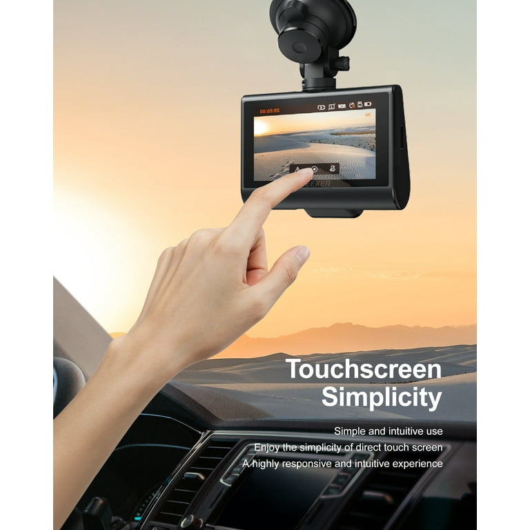 APEMAN 4K Touch Screen Built-in WiFi&GPS Dash Cam C770