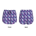 thumbnail image 6 of Goofa Skull Flower Printed Women 2 in 1 Running Shorts,Quick Dry Athletic Workout Shorts,High Waisted Athletic Shorts with Liner Pockets-XX-Large, 6 of 9